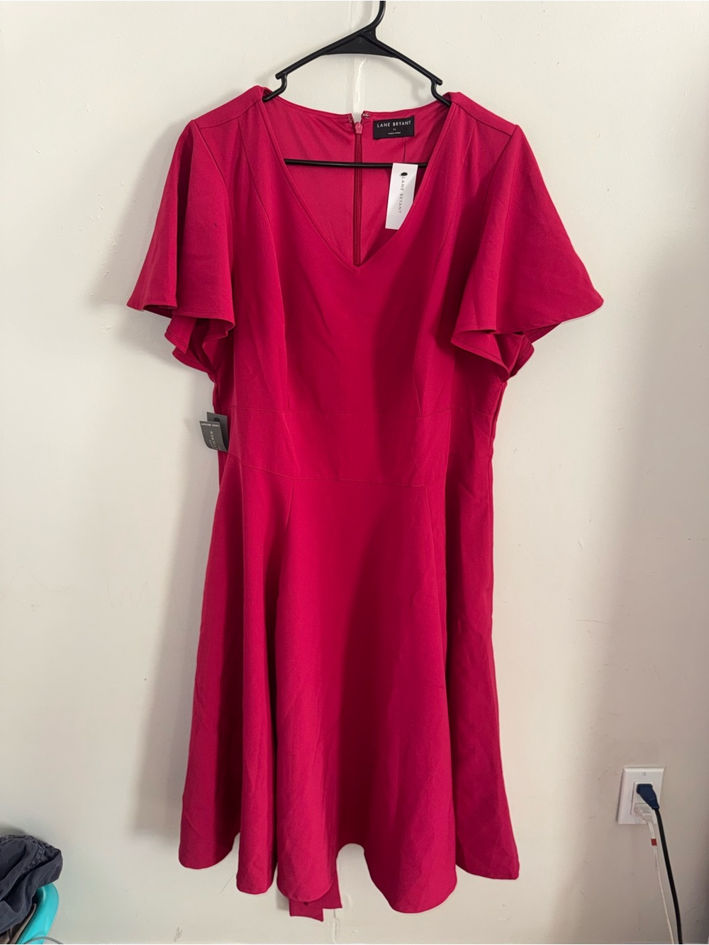 Lane Bryant Lena V-Neck Level-Hem Midi Dress Size 16 NEW - Picture 2 of 7